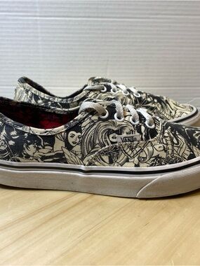 Vans x Marvel Comics Shoes Womens 7 Era White All Over Print Off Wall Sneakers